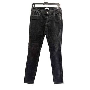 Loft - Dark Gray Curvy Skinny Corduroy Pants | Mid Rise | Size 4